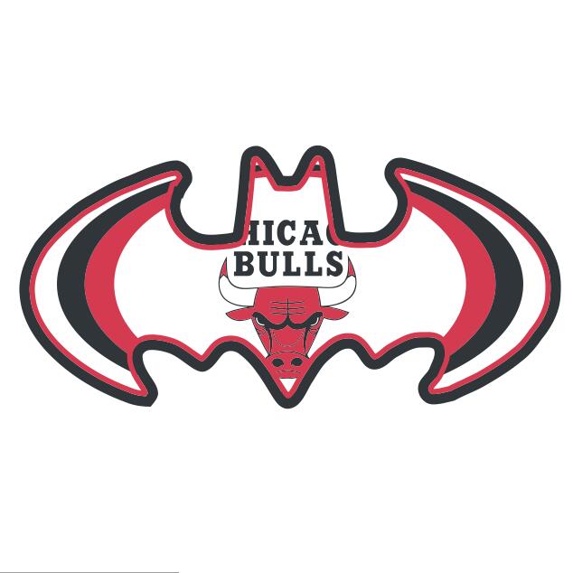 Chicago Bulls Batman Logo fabric transfer